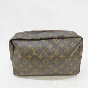 Authentic Louis Vuitton Trousse Toilette 28 Monogram Cosmetic Pouch mn276-030426